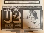 advertentie U2 Boy tour Nederland, Ophalen of Verzenden
