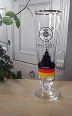 Warsteiner bierglas - Duits - Duitsland - Dresden, Verzamelen, Biermerken, Overige merken, Glas of Glazen, Gebruikt, Ophalen of Verzenden