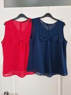 Roze en donkerblauwe top met strik maat 40 Atmosphere, Maat 38/40 (M), Atmosphere, Nieuw, Ophalen of Verzenden