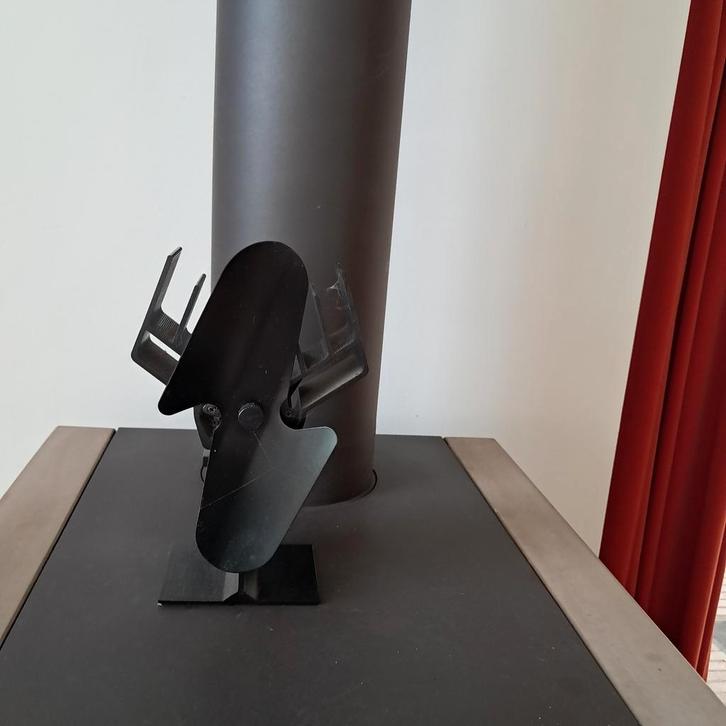 Kachelventilator - Verdeelt warmte!, Huis en Inrichting, Kachels, Zo goed als nieuw, Vrijstaand, Overige soorten, Overige brandstoffen