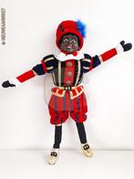 Authentieke V&D etalage zwarte Piet pop - 60cm, rood/blauw, Diversen, Verzenden, Zo goed als nieuw