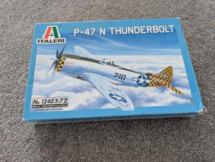 1/72 Republic p47n Thunderbolt van Heller, Hobby en Vrije tijd, Modelbouw | Vliegtuigen en Helikopters, Zo goed als nieuw, 1:72 tot 1:144