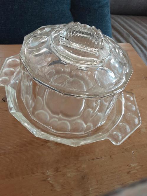 Tka vintage glazen kaasstolp, Antiek en Kunst, Antiek | Schalen, Ophalen of Verzenden