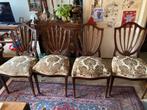 Vier gave antieke Hollandse korenaar stoelen !, Ophalen of Verzenden