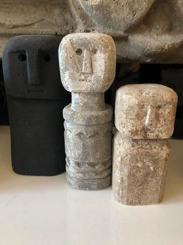 Set van 3 Stonemen uit Bali beschikbaar voor biedingen