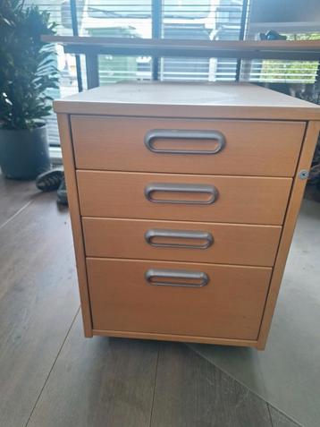 Ladenkast op Wieltjes voor onder bureau- 5 Laden beschikbaar voor biedingen