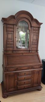 Castle Furniture secretaire kast 2 delen eyecatcher, Huis en Inrichting, Kasten | Secretaires, Ophalen, Gebruikt, Klassiek