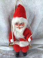 Vintage kerstman op schommel., Diversen, Kerst, Ophalen of Verzenden