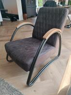 Industriële fauteuil Ivy eco-leer antraciet, Ophalen, Zo goed als nieuw, Leer