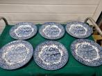diner borden royal tunder ware blauw, Antiek en Kunst, Antiek | Servies los, Ophalen of Verzenden