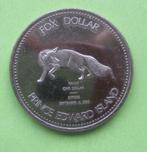 Fox Dollar Prince Edward Island : Vos. 1980, Ophalen of Verzenden, Losse munt, Noord-Amerika
