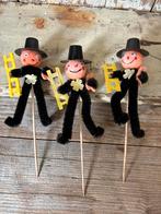 3 schoorsteenvegers met biggetjes, Diversen, Kerst, Ophalen of Verzenden, Gebruikt