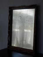 Grote antieke spiegel met mooie houten lijst, Antiek en Kunst, Antiek | Spiegels, 50 tot 100 cm, Minder dan 100 cm, Rechthoekig