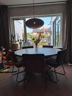 Leuke ronde eettafel Diameter 150 cm 5 a 6 persoons, Gebruikt, Rond, Ophalen of Verzenden, 100 tot 150 cm
