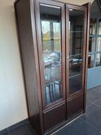 Vitrinekast met glazen deuren, Huis en Inrichting, Kasten | Vitrinekasten, Ophalen, Gebruikt, 100 tot 150 cm, Glas