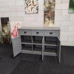 Dressoir | Grijs | 130x43x86cm, Huis en Inrichting, Kasten | Dressoirs, Ophalen, 100 tot 150 cm, Zo goed als nieuw, Dongenseweg 13e, 5121 PB Rijen