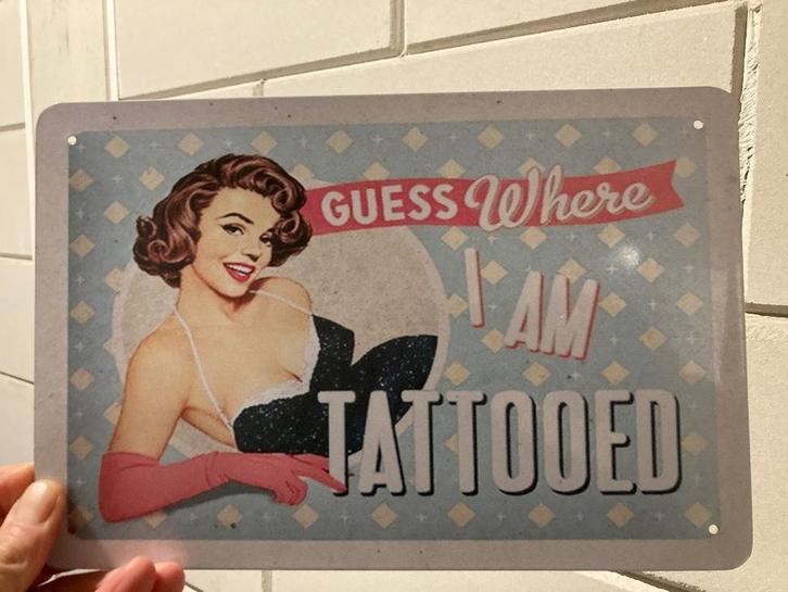 Posters vintage metaal, Verzamelen, Posters, Nieuw, Film en Tv, A1 t/m A3, Ophalen of Verzenden