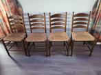 Rietvlecht stoelen, Ophalen, Bruin, Zo goed als nieuw, Vier
