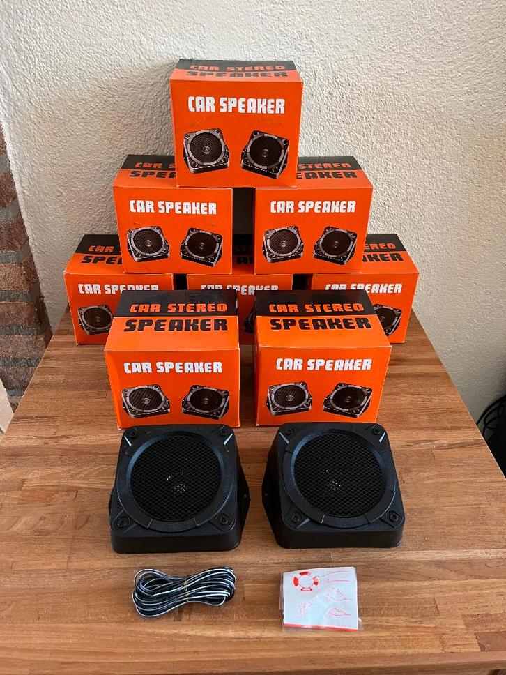 New old stock vintage hoedenplank auto luidsprekers speakers, Auto diversen, Autospeakers, Nieuw, Ophalen of Verzenden