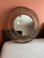 Grote Rotan spiegel Zara Home, Huis en Inrichting, Ophalen, Zo goed als nieuw, Rond, Minder dan 100 cm