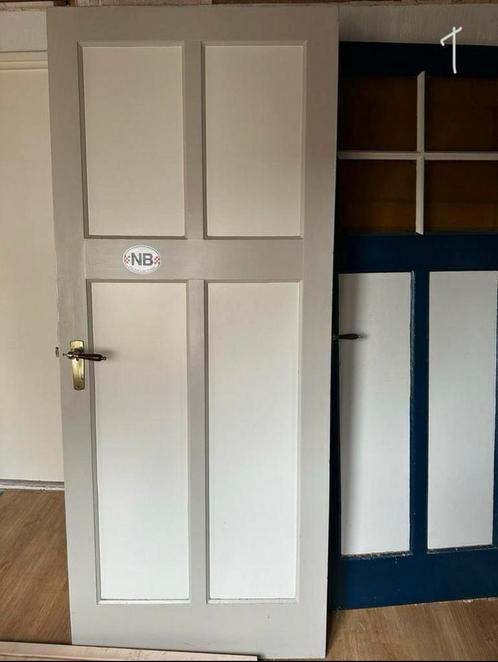 (Paneel)deuren, Doe-het-zelf en Verbouw, Deuren en Horren, Gebruikt, Binnendeur, 200 tot 215 cm, 80 tot 100 cm, Ophalen