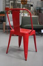 Partij hippe stoelen tuinstoelen rood Tolix terras horeca, Huis en Inrichting, Stoelen, Ophalen, Nieuw, Metaal, Vijf, Zes of meer stoelen