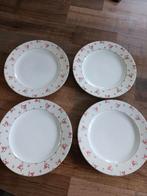 4 dinerborden van Wallpaper Roses, dinerborden, Ophalen of Verzenden, Gebruikt, Overige stijlen, Bord(en)