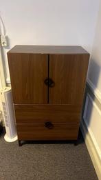 Smalle opberg/boeken kast, Huis en Inrichting, Kasten | Dressoirs, Ophalen, Gebruikt, Vintage jaren 60 looking., 50 tot 100 cm