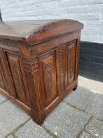antieke kist met bollend deksel, 110x50cm, hoog 59 cm, Huis en Inrichting, Minder dan 50 cm, De doofpot, 100 tot 150 cm, 50 tot 75 cm