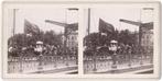 Stereofoto 2 - Rotterdam - Noorderbrug Brug Koets Koningin, Gebruikt, Foto, Ophalen of Verzenden, Voor 1940