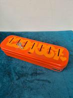 Huishoudgeldkistje / spaarblik Brabantia oranje, Ophalen of Verzenden, Zo goed als nieuw, Metaal of Blik, Overige thema's