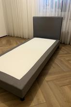 Boxspring lichtgrijs, Ophalen, Eenpersoons, 90 cm