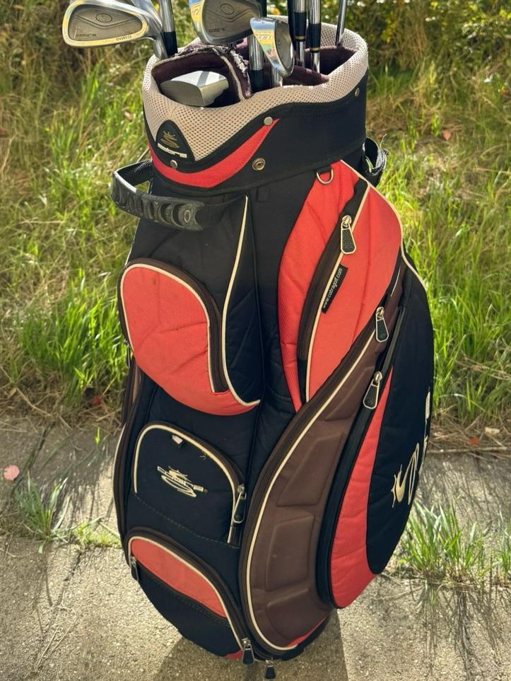 Cobra Golftas Trolley Bag Red, Sport en Fitness, Golf, Zo goed als nieuw, Tas, Ophalen