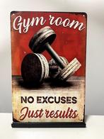 Gym Room , metalen tekstbord (Old Look), Nieuw, Ophalen of Verzenden
