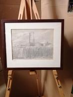 JAN VAN DER LEEST Tekening - Industrieel Landschap, Ophalen