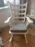 Witte Schommelstoel met Kussen, Antiek en Kunst, Ophalen