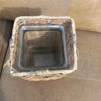 windlicht riet en stevig glas gratis, Huis en Inrichting, Ophalen, Gebruikt, Overige materialen, Minder dan 25 cm