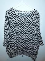 ONLY Carmakoma Beige/Roze/Zwart Shirt met Zebra Print Mt 52, Zwart, Nieuw, Only Carmakoma, Shirt of Top