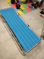 Vintage Strandbed / Zonnebank, Huis en Inrichting, Ophalen, Blauw, Vintage, Metaal