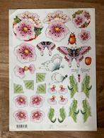 Knipvel Marij Rahder - bloemen vlinder, Ophalen of Verzenden, Nieuw, Natuur, Knipvel