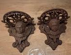 Gietijzeren engel wandhanger console 22 x 18,4 cm, Ophalen of Verzenden