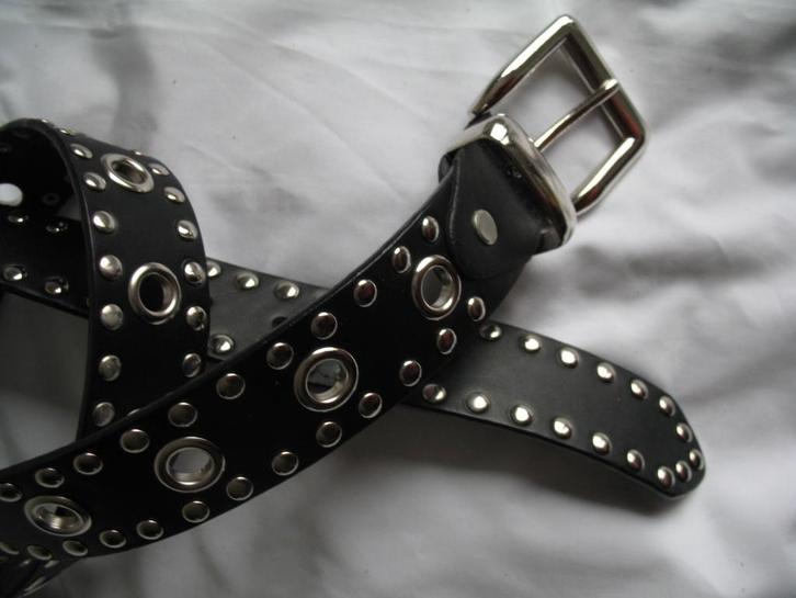 Ceintuur +Zilverklr Studs +Ringen *Country /Western *Vintage, Kleding | Dames, Riemen en Ceinturen, Nieuw, 100 cm of meer, Bruin