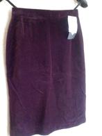 Velours rok, maat 36, Kleding | Dames, Rokken, Paars, Nieuw, Ophalen of Verzenden, Knielengte