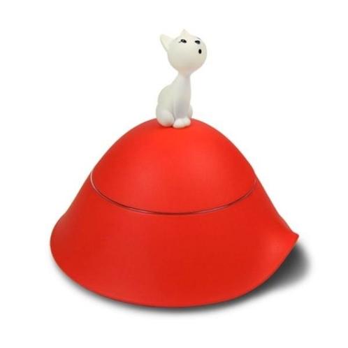Alessi Mio Cat Bowl with lid - 2 stuks, Dieren en Toebehoren, Kattenvoerbakken en Drinkbakken, Zo goed als nieuw, Ophalen of Verzenden