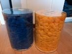 Bolletjesband  geel en blauw nieuw, Ophalen of Verzenden, Nieuw, Garen of Naald(en)