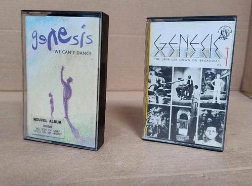 2 originele muziek cassettes van Genesis, Cd's en Dvd's, Cassettebandjes, Gebruikt, Origineel, Pop, 2 t/m 25 bandjes, Ophalen of Verzenden