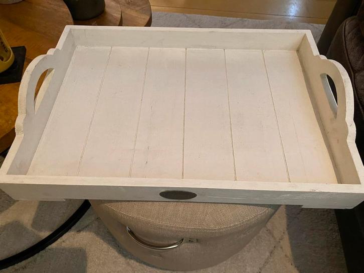 Riverdale Dienblad Wit, Huis en Inrichting, Woonaccessoires | Dienbladen, Gebruikt, Hout, Rechthoekig, Ophalen of Verzenden