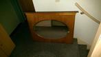 Prachtige eikenhouten spiegel, retro, met geslepen glas, Ophalen, Gebruikt, Rechthoekig, Minder dan 100 cm