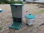 Voederbak en drinkbak voor kippen / pluimvee, Dieren en Toebehoren, Pluimvee | Toebehoren, Ophalen, Gebruikt, Drinken en Voederen