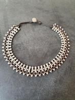 Verzilverde Uno de 50 ketting., Sieraden, Tassen en Uiterlijk, Kettingen, Ophalen of Verzenden, Nieuw, Zilver, Zilver